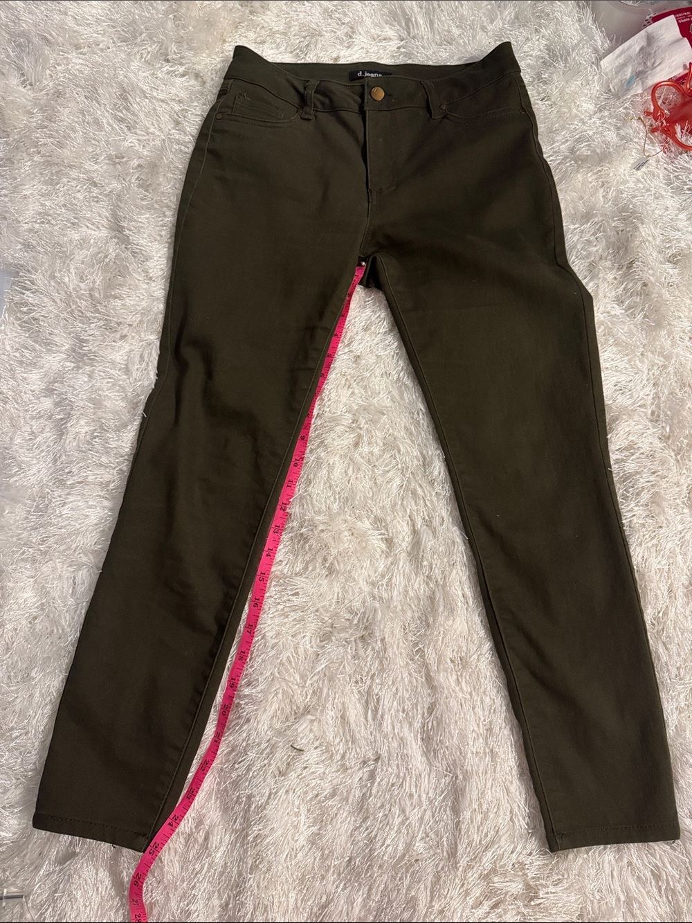 d. jeans Olive Green Skinny Women's Jeans